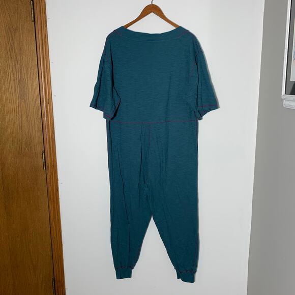 Womens Natural Life Charlie Jumpsuit Blue Size S EUC! - Picture 3 of 3